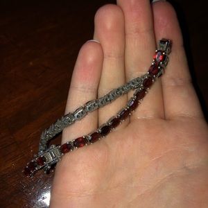 Antique Garnet Tennis Bracelet